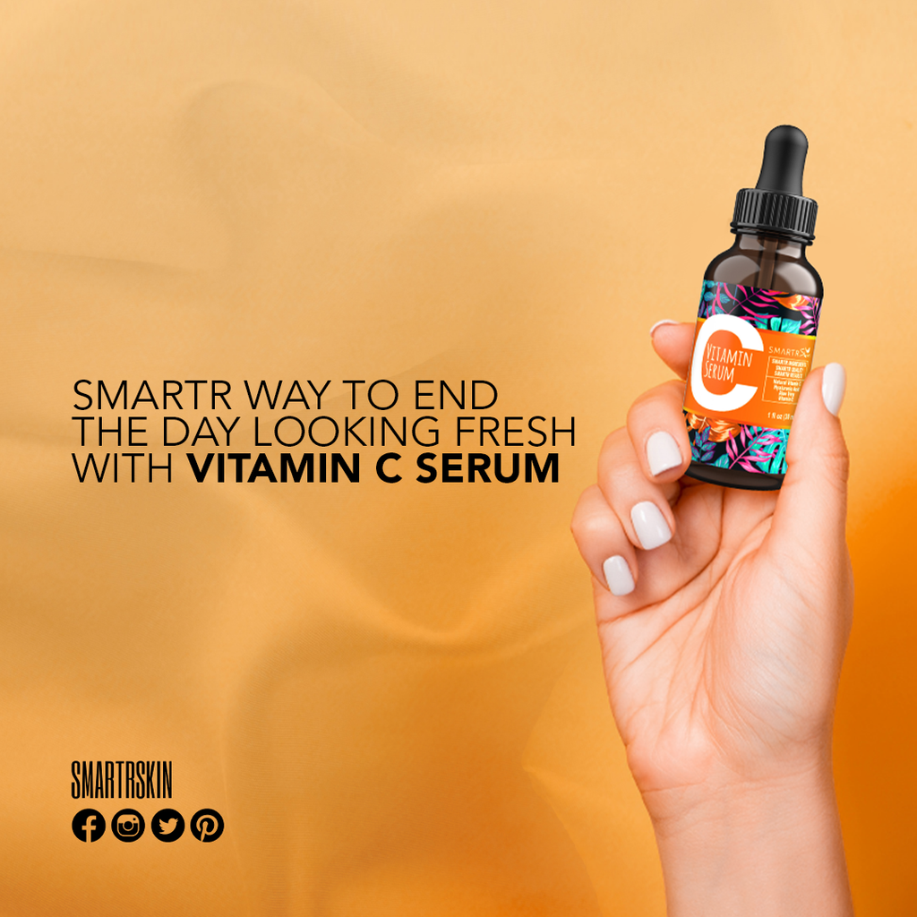 Smartr way to end the day looking fresh with Vitamin C serum
