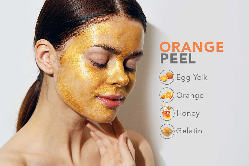 DIY Face Brightening Orange Peel