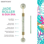 Jade Roller for Face with Gua Sha facial tool